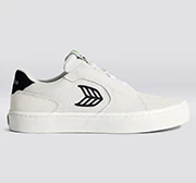 T20 PRO Vintage White Suede Off-White Mesh Black Logo Sneaker - Image 11