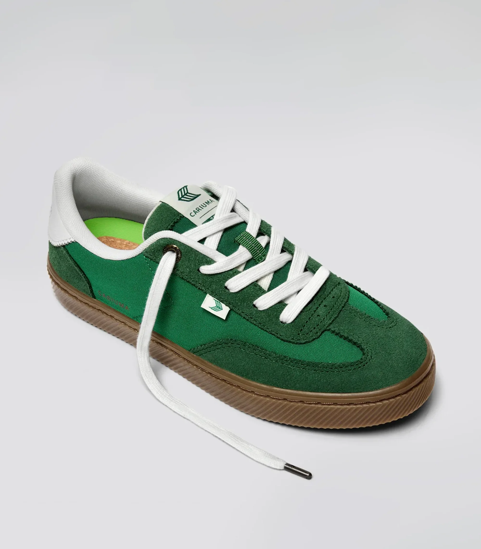 TOCA Green Nylon and Suede Sneaker - Image 3