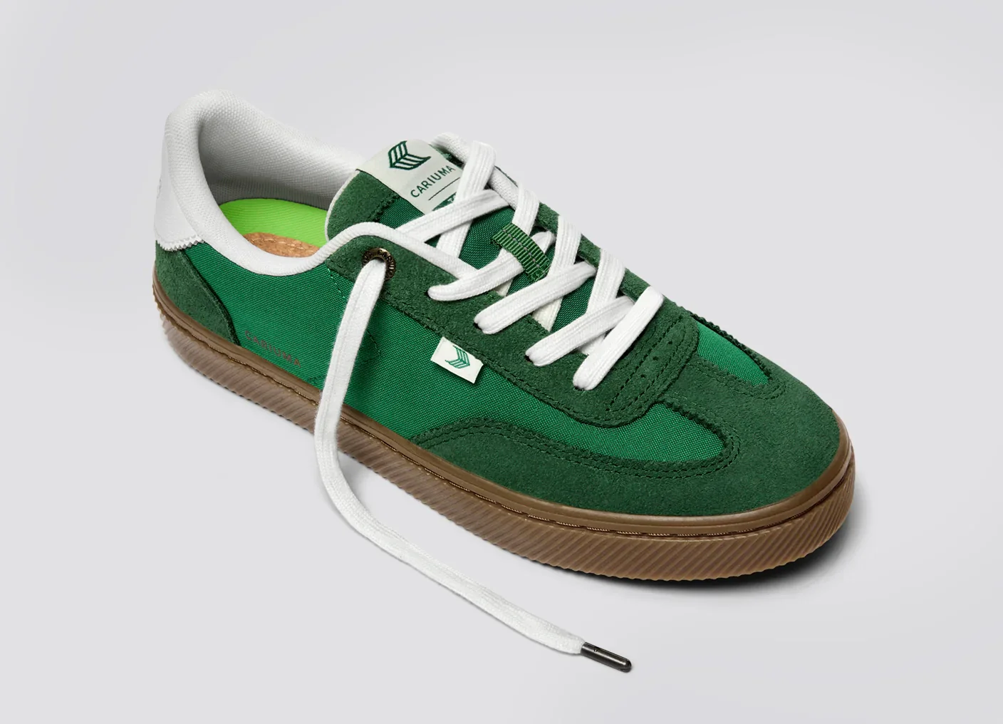 TOCA Green Nylon and Suede Sneaker - Image 5