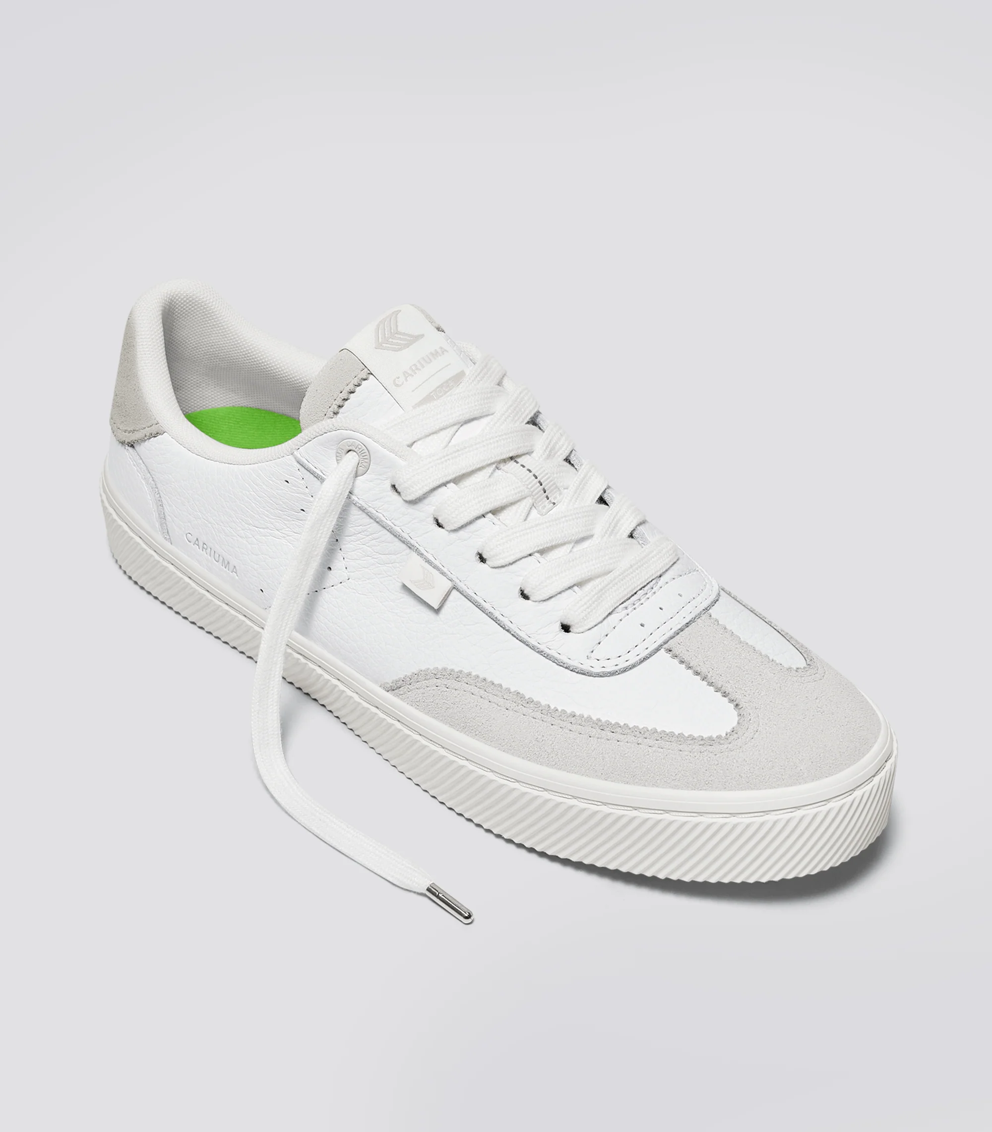 TOCA Off-White Premium Leather Smoke White Suede Sneaker - Image 3