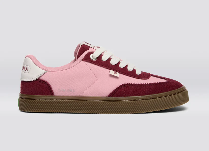 TOCA Teak Bright Rose Nylon Cabernet Suede Sneaker - Image 4