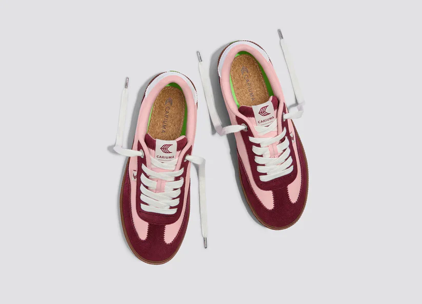 TOCA Teak Bright Rose Nylon Cabernet Suede Sneaker - Image 9