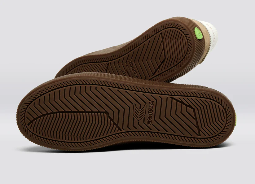 TOCA Teak Light Cream Nylon Latte Suede Sneaker - Image 7