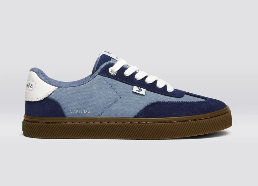 TOCA Teak Mirage Blue Nylon Marine Blue Suede Sneaker - Image 4
