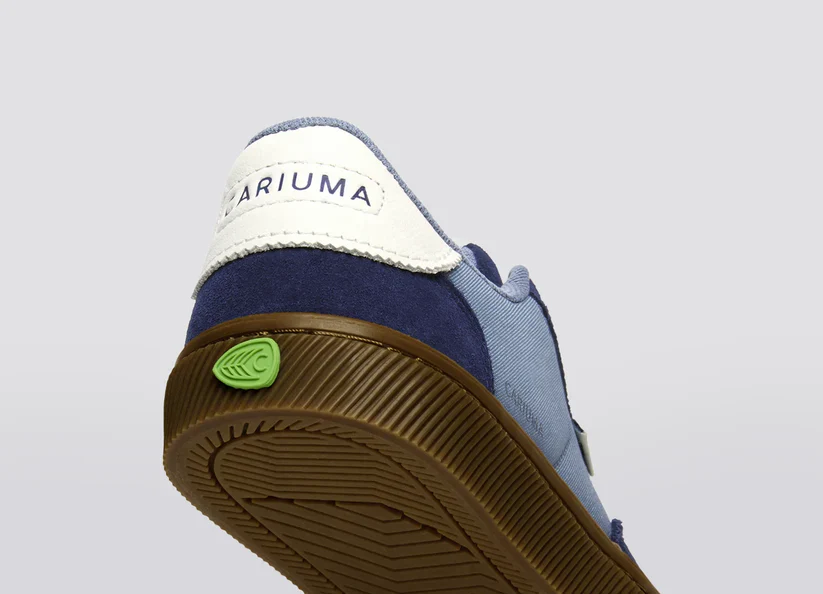 TOCA Teak Mirage Blue Nylon Marine Blue Suede Sneaker - Image 8