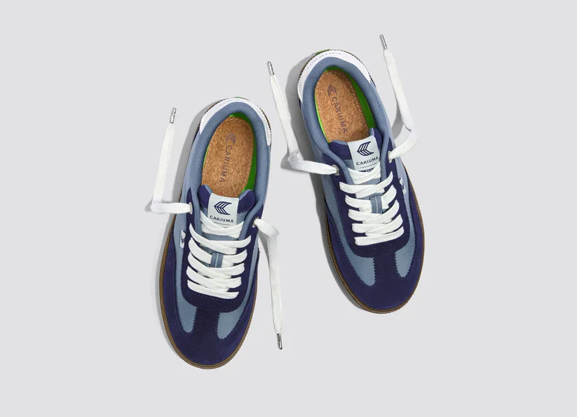 TOCA Teak Mirage Blue Nylon Marine Blue Suede Sneaker - Image 9