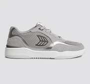 UBA Charcoal Grey Suede and Mesh Light Grey Logo Silver Accents Sneaker - Image 11