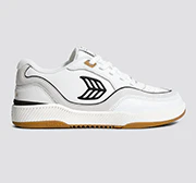 UBA Gum White Leather Black Logo Sneaker - Image 11