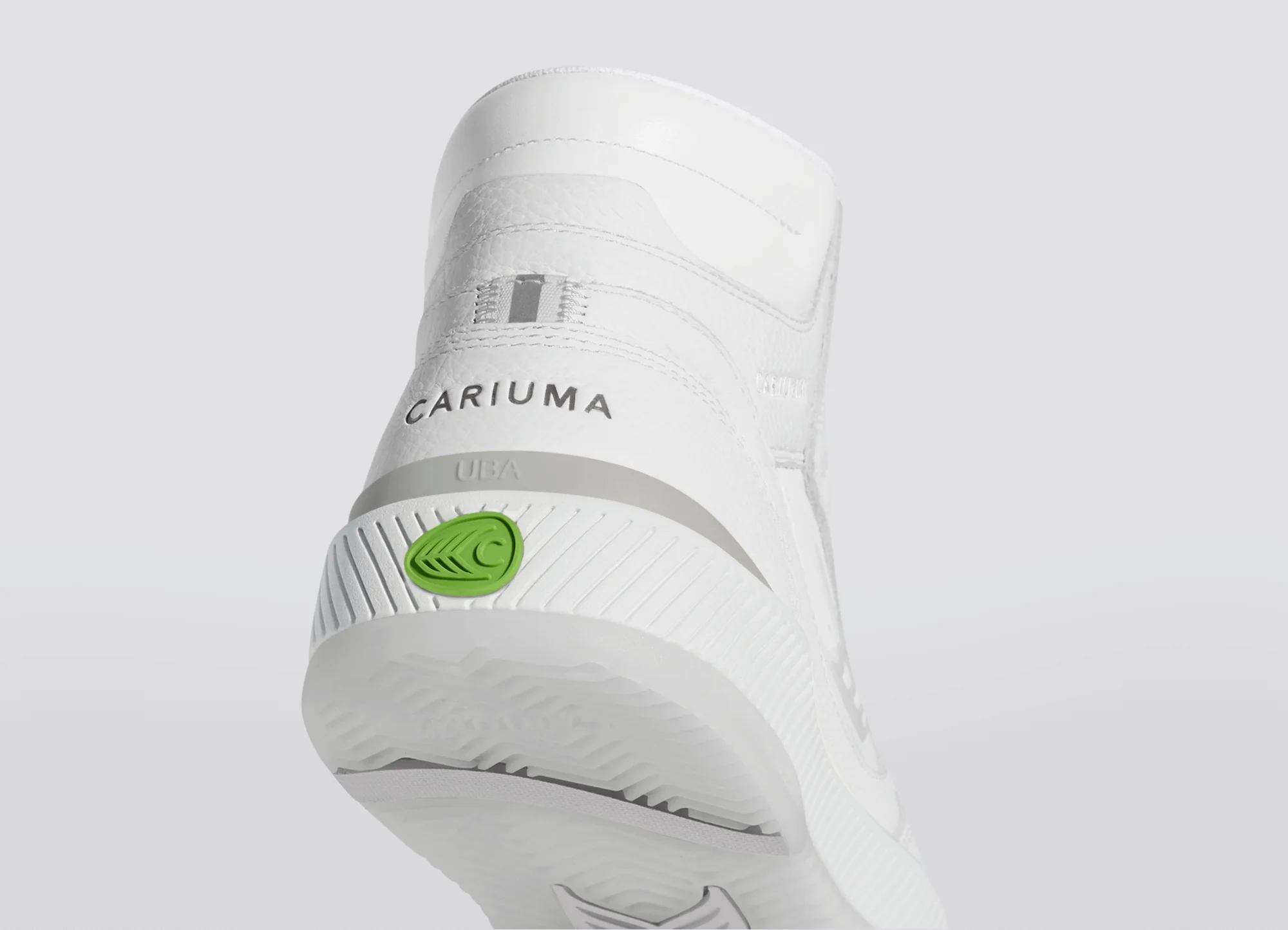 UBA High White Premium Leather Ice Logo Sneaker - Image 7