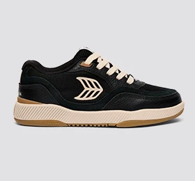 UBA PRO Black Suede and Mesh Light Cream Logo Sneaker - Image 10