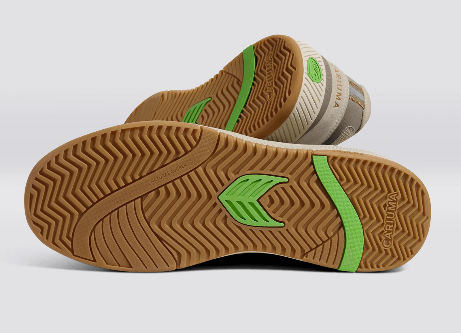 UBA PRO Plaza Taupe Suede and Mesh Almond Milk Logo Sneaker - Image 7