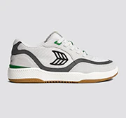 UBA PRO Smoke White Suede Off-White Mesh Black Logo Green Sneaker - Image 11
