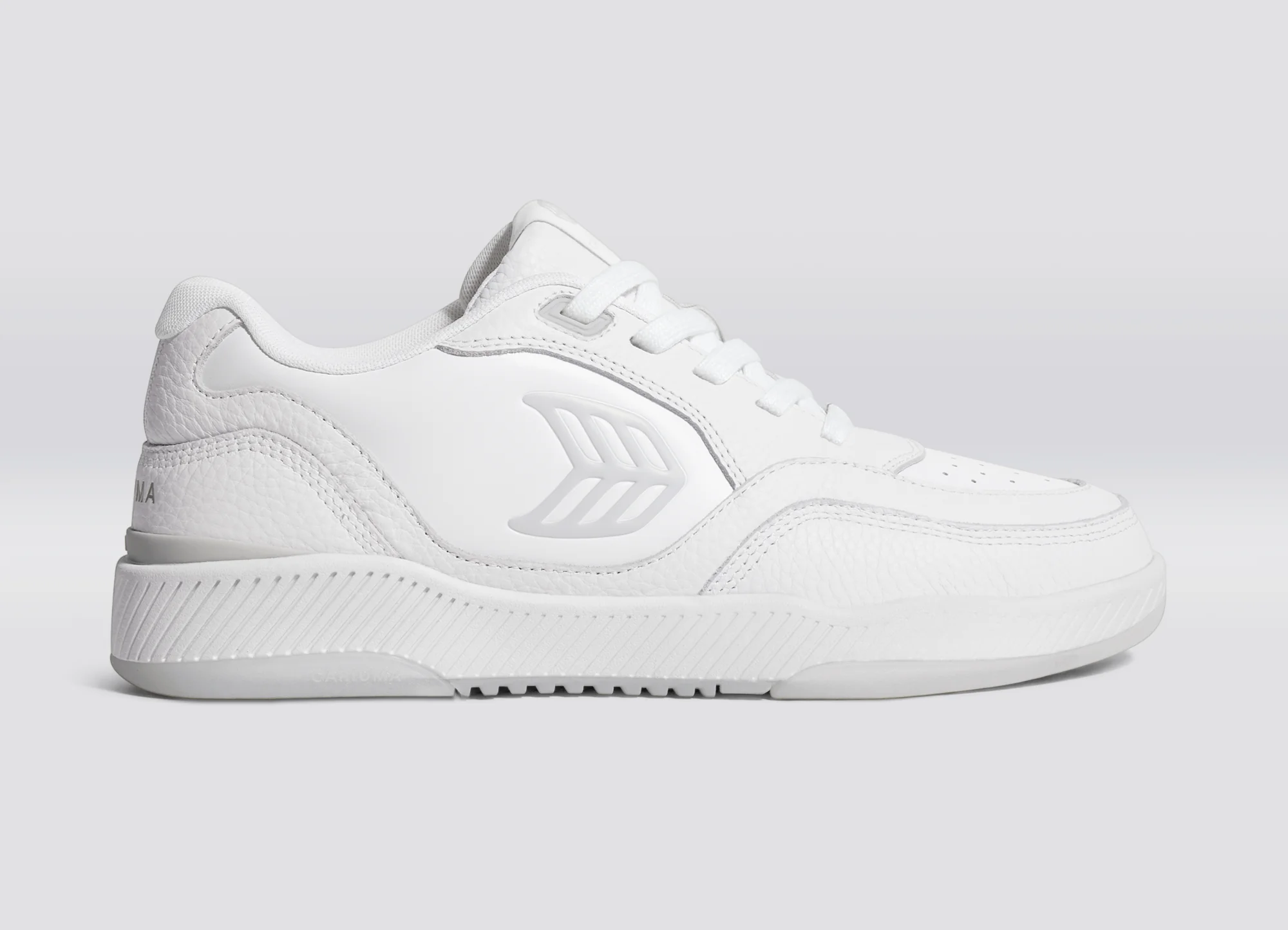 UBA White Leather Ice Logo Sneaker - Image 4