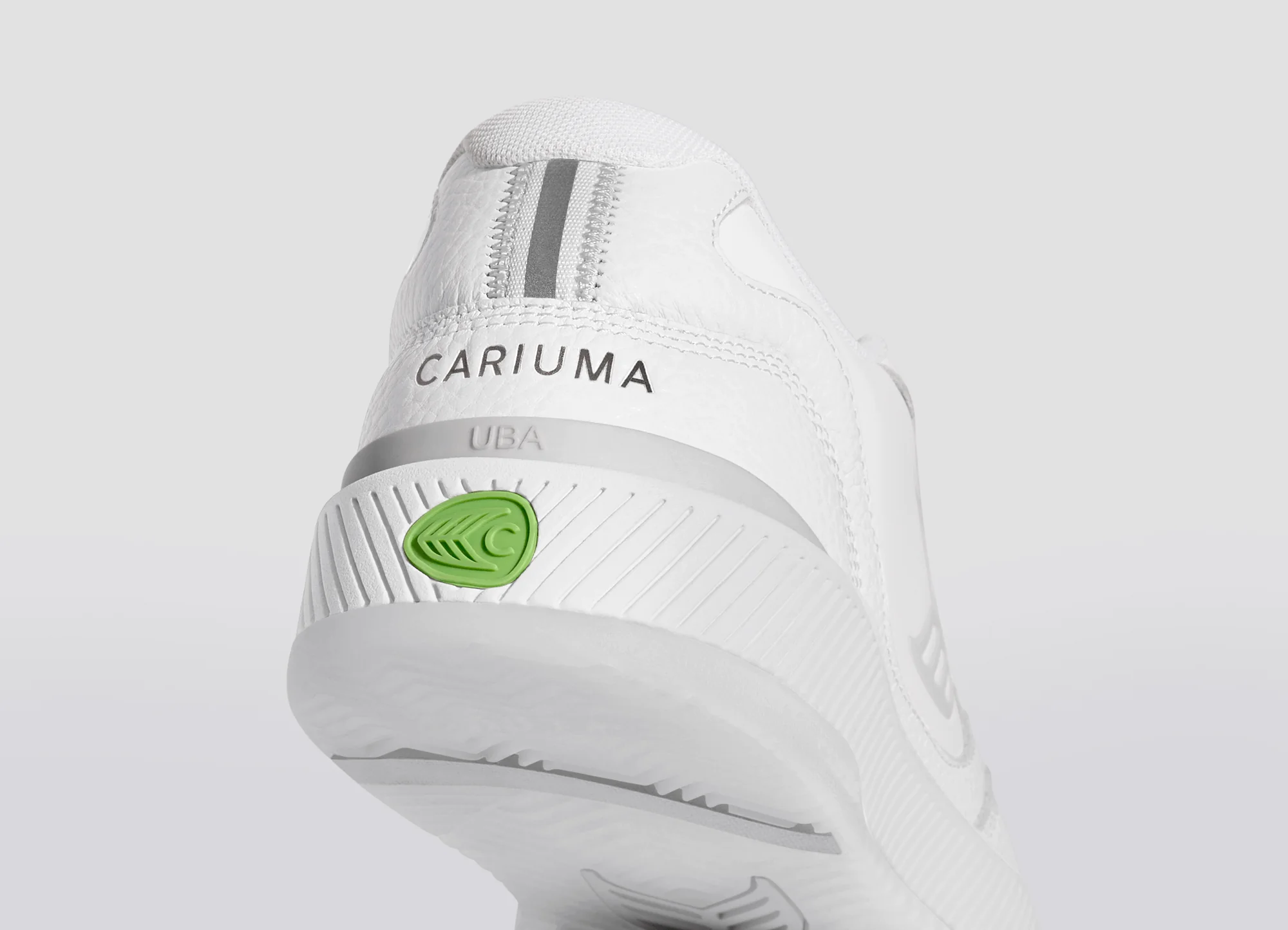 UBA White Leather Ice Logo Sneaker - Image 8