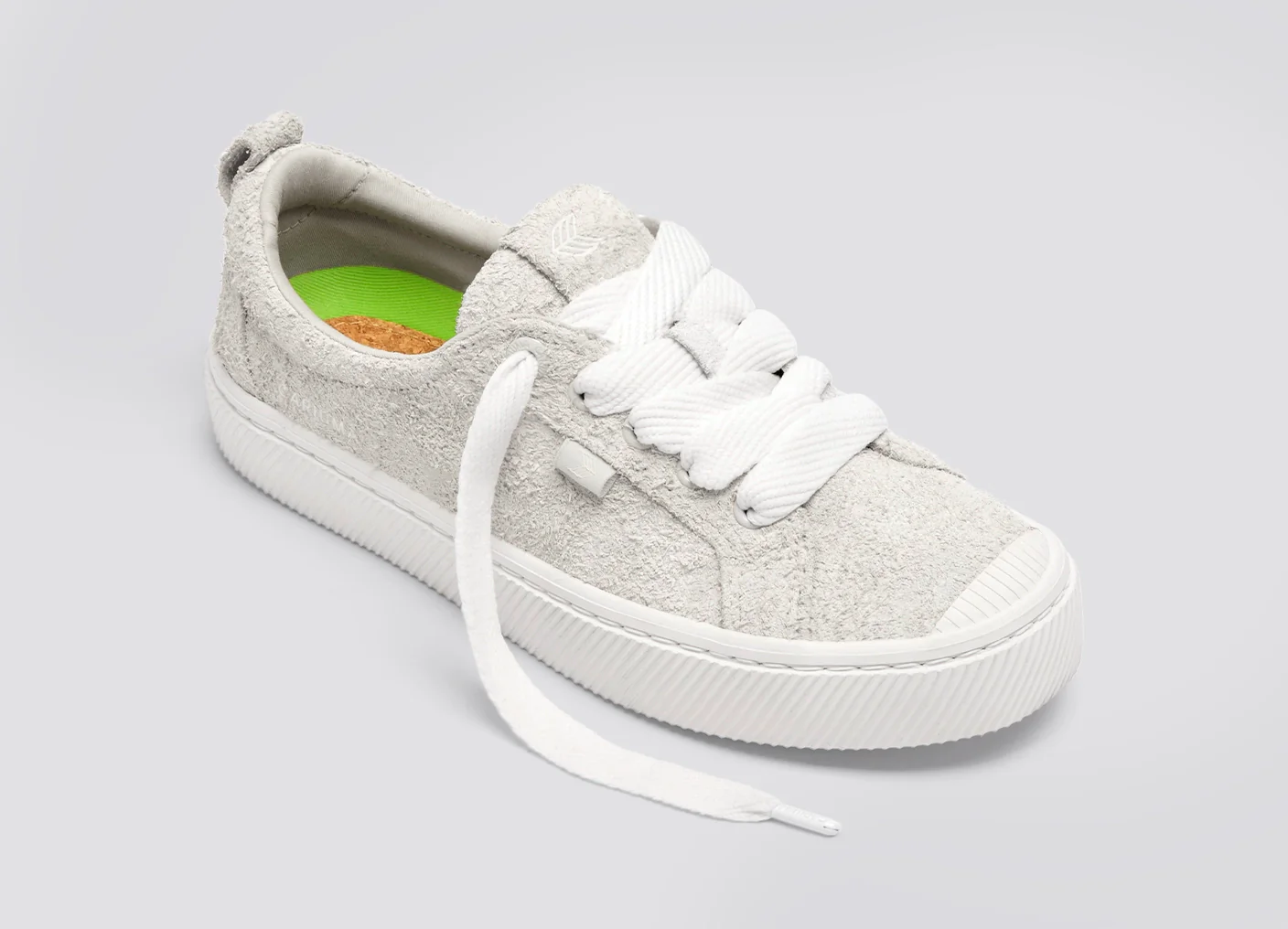 OCA Low Hairy Suede Smoke White - Image 4