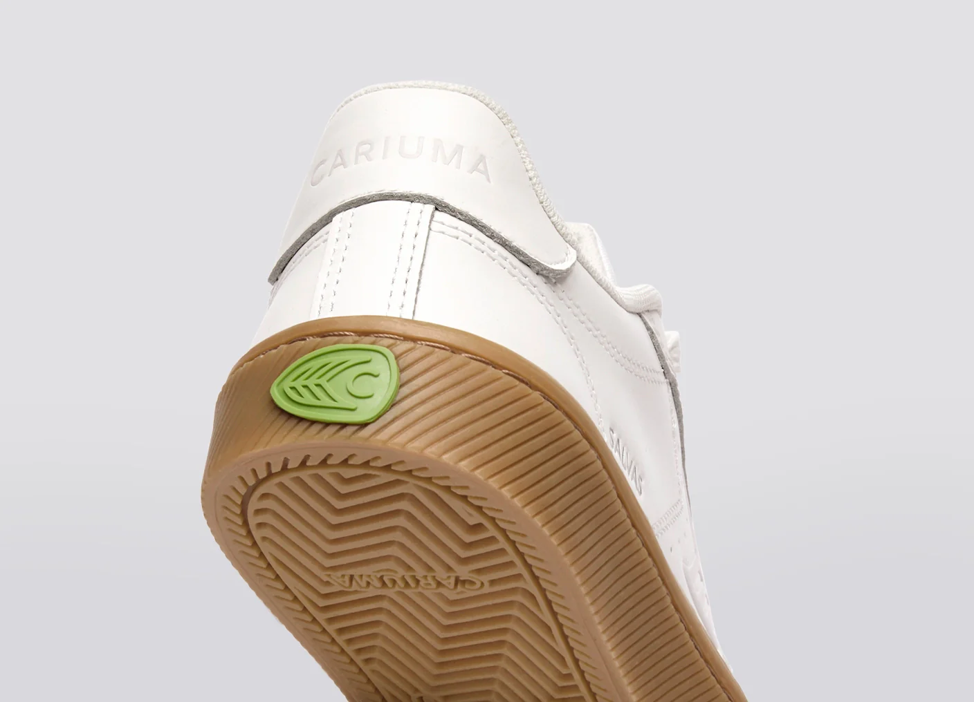 SALVAS Smooth Leather Warm White Logo Gum - Image 7