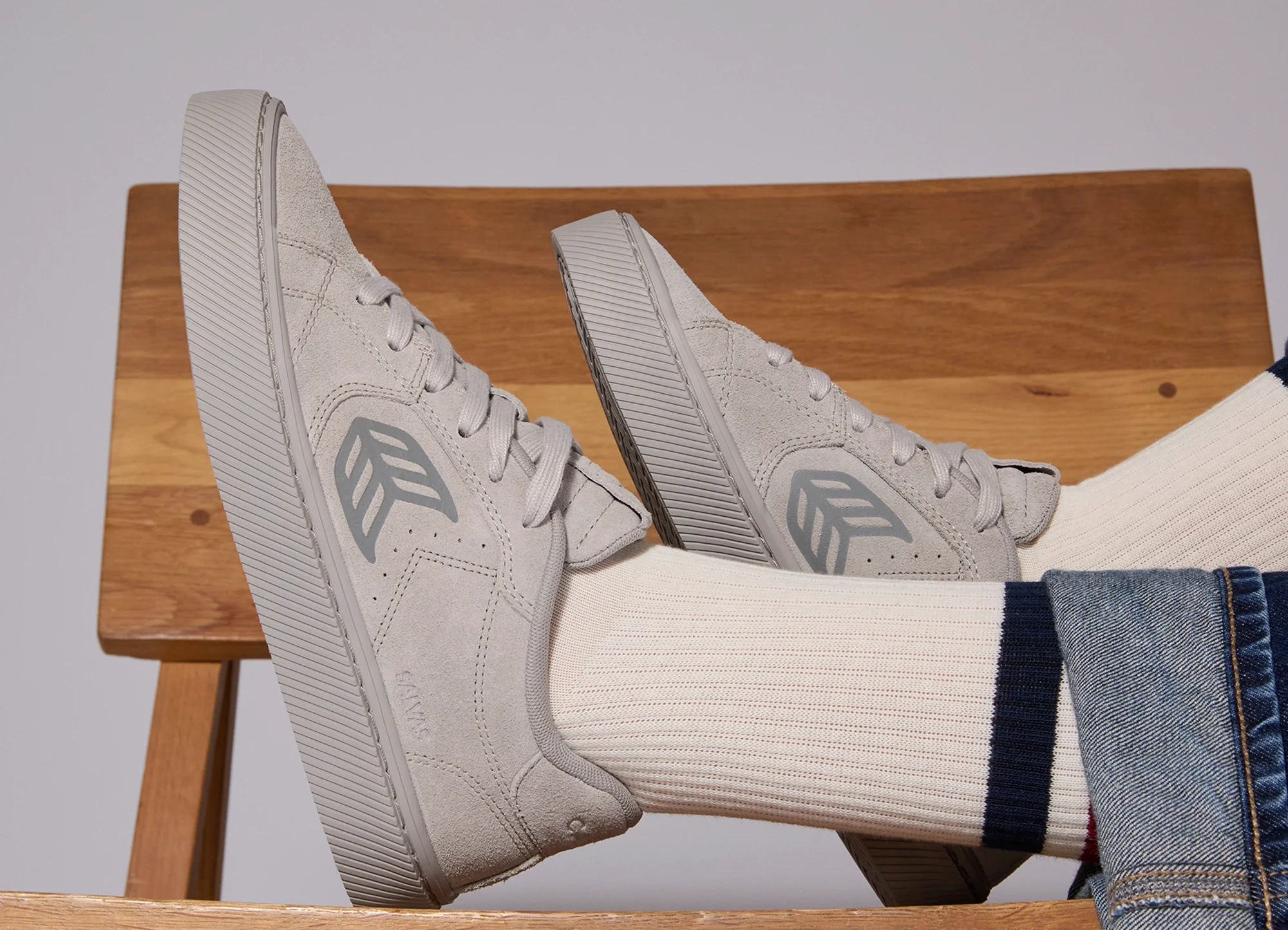 SALVAS Suede All Light Grey - Image 6