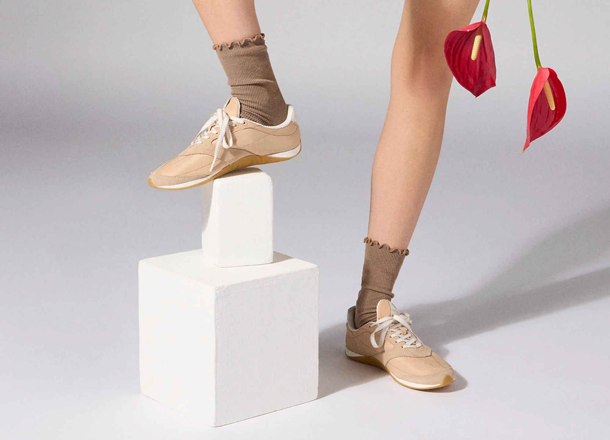 SUTAI Nylon and Suede Desert Taupe - Image 6
