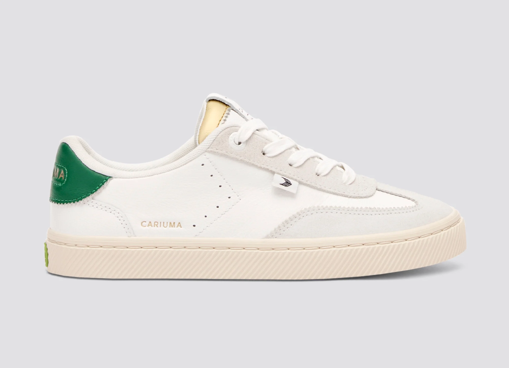 TOCA Soft Grain Leather & Suede Warm White Lush Green - Image 3