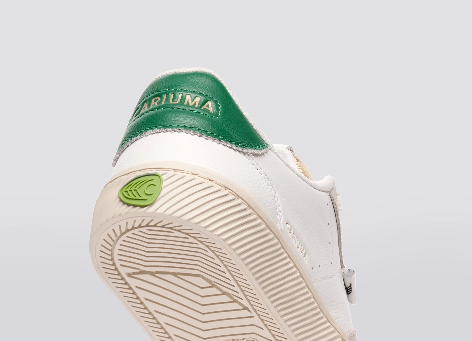 TOCA Soft Grain Leather & Suede Warm White Lush Green - Image 6