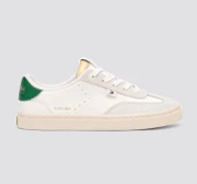 TOCA Soft Grain Leather & Suede Warm White Lush Green - Image 9