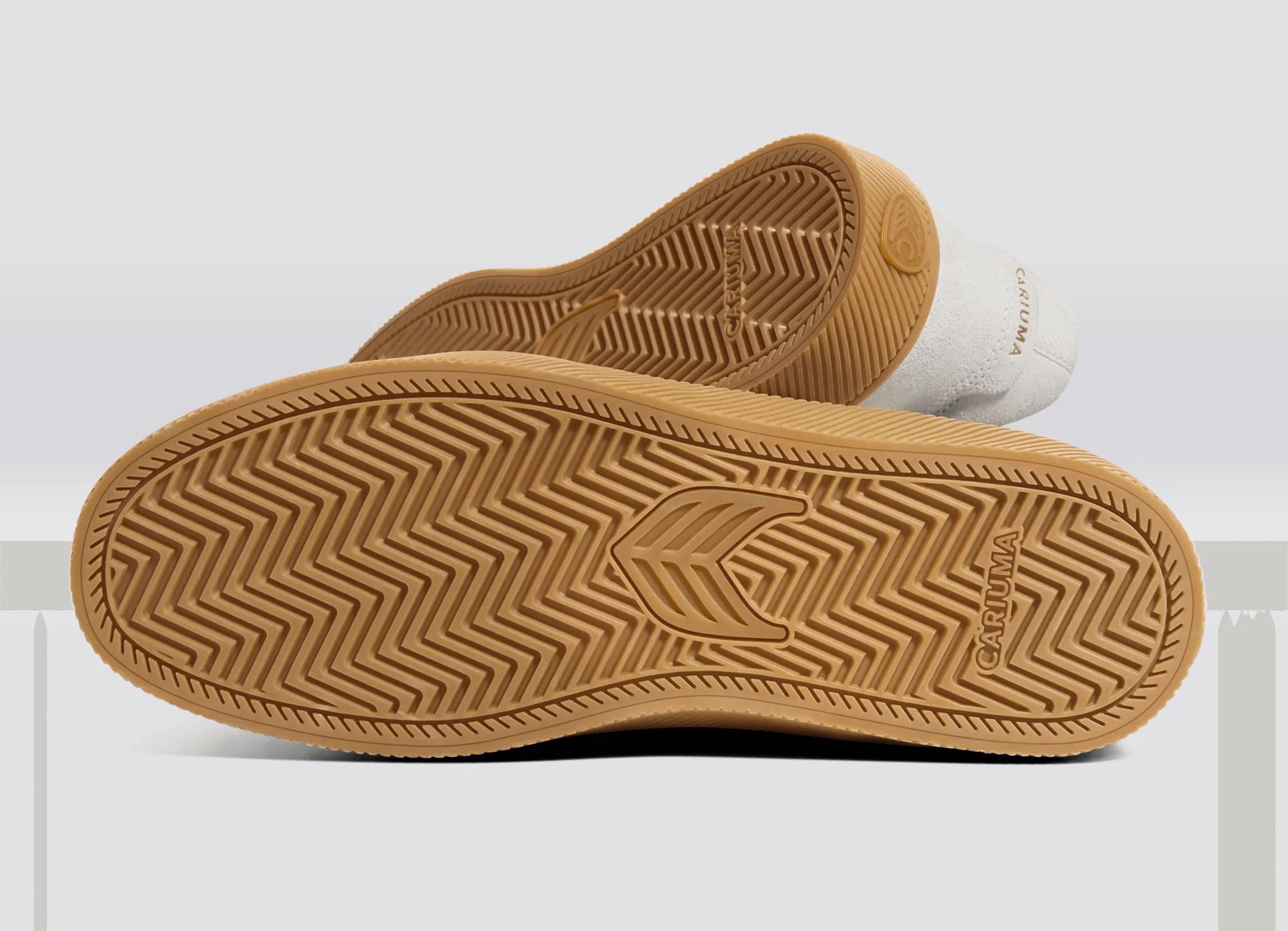 VALLELY Gum Smoke White Suede Off-White Logo Sneaker - Image 7