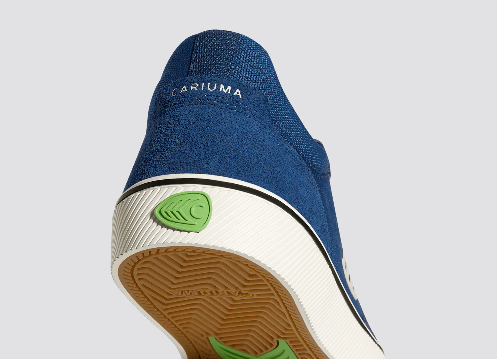 VALLELY PRO Mystery Blue Suede and Cordura Off-White Logo Sneaker - Image 7