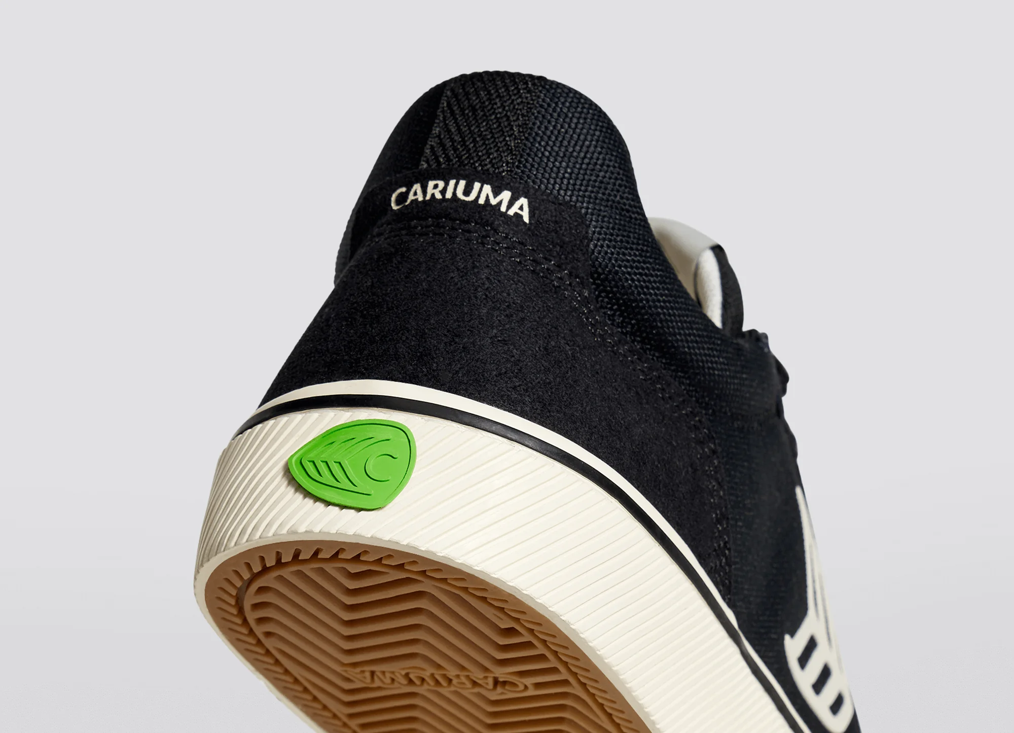 VALLELY PRO Black Suede and Cordura Ivory Logo Sneaker - Image 8