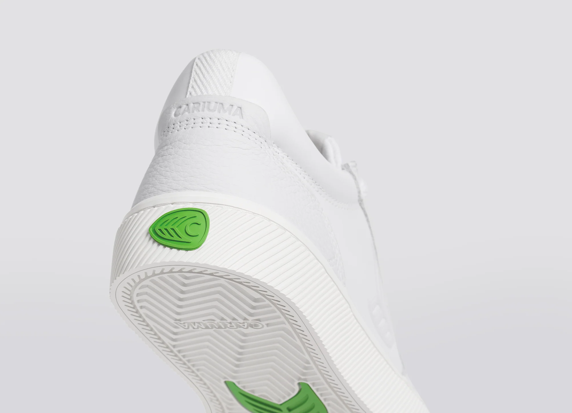 VALLELY White Leather Ice Logo Sneaker - Image 8